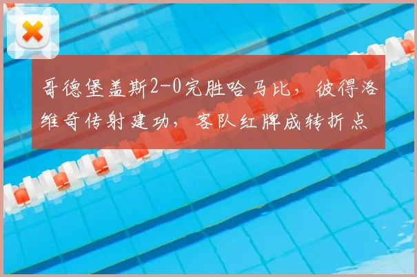 哥德堡盖斯2-0完胜哈马比,彼得洛维奇传射建功,客队红牌成转折点